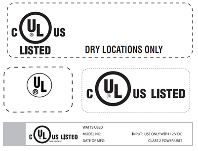 UL Approved Labels/UL Label